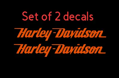 Harley Davidson High Quality Vinyl Decals Stickers  Set Choose Color & Size • $12.95