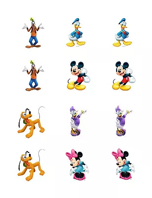 Mickey Mouse Clubhouse Edible Cupcake Toppers 12/sheet • $9.95