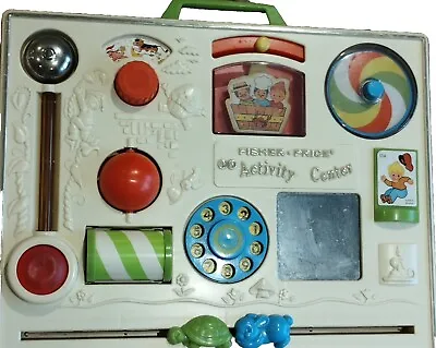 Vintage Fisher Price Activity Centre 1970's Cot Toy Interactive • £19.99