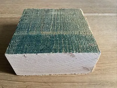 OAK Kiln Dried Hardwood Offcut - 14.5 X 14.5 X 6.5cm - Wood DIY Crafts 963 • £2.75