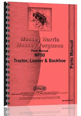 Massey Ferguson 80 Industrial Tractor Parts Manual • $50.99