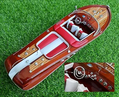 1:16 Vintage Italian Speed Boat Model 21 L Wooden Special Handmade Birthday Gift • $193