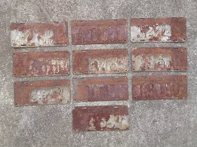 $29.99 • Buy Bulk Lot Of 10 Rusty 1934 Virginia License Plate Plates VA (Lot D 3196) Chevy
