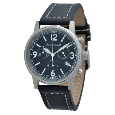 Messerschmitt Aviator Watch Quartz Chronograph ME1624L 5 Atm Ronda 5030.D • $340.92