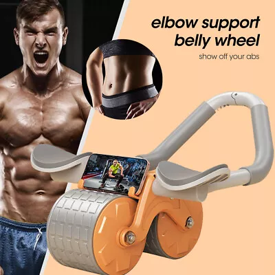 Abdominal Exercise Roller Ab Wheel Waist Muscle Core Fitness With Elbow Support • $28.06