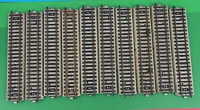 Marklin HO Train Ten 10 Pieces 5106 1/1 STRAIGHT TRACK Good Condition. • $14.99