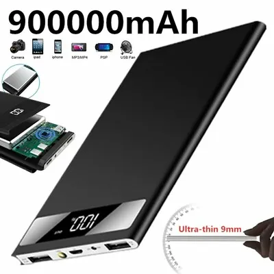 900000mAh Portable Power Bank Pack Dual USB External Battery Charger For IPhone • $26.99