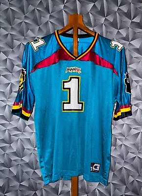 Memphis Maniax #1 Xfl Football Shirt Jersey Champion Size Xl Throwback Adult • $89.99