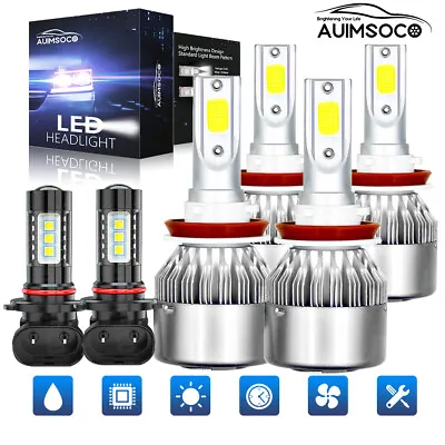 For Chrysler Town & Country 2008-2009 Mini Passenger Van LED Headlight+Fog Bulbs • $36.49