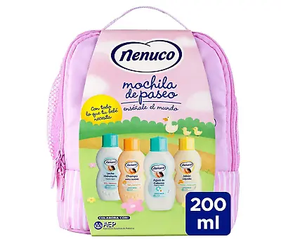 Nenuco Mochila Rosa Eau De Cologne+Liquid Soap+Shampoo+Moisturising Milk • £29