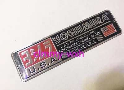 1p Yoshimura USA Aluminium Heat-resistant Motorcycle Decal Exhaust Pipes Sticker • $3.42