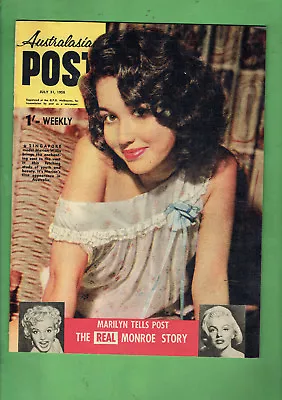 #E.  AUSTRALIAN POST MAGAZINE -  31st JULY 1958  MARILYN MONROE • $30