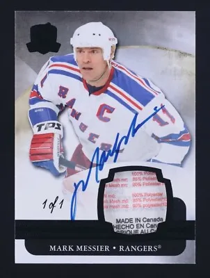 2011 UD The Cup Mark Messier Black Tag Patch Auto 1/1 New York Rangers • $2500