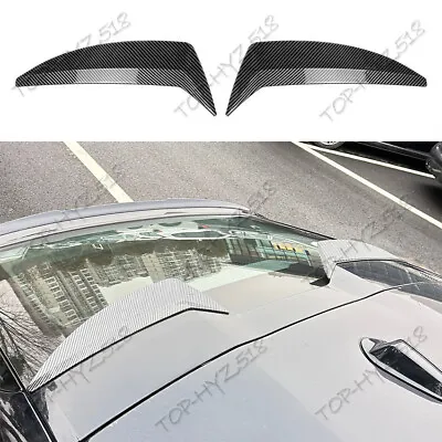 For 2020-2024 BMW X6 X6M ABS Carbon Fiber Rear Roof Spoiler Wing Tail Wing Trim • $67.32