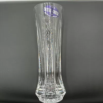 8  Lead Crystal Flower Bud VASE Clear Cut Glass Made In USA • $12.50