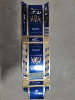 Opened Empty Cigarette Hard Pack--120 Mm-UK-Royals • $1.40