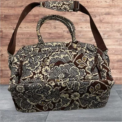 Vera Bradley Metropolitan Laptop Carry On Tote Slate Blooms Retired • $40