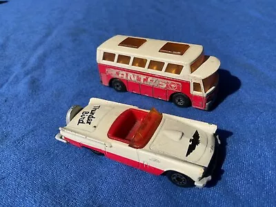 1980s Matchbox Superfast Qantas Bus & Thunderbird  1:64 Die-cast Models Lot 4 • $9.99