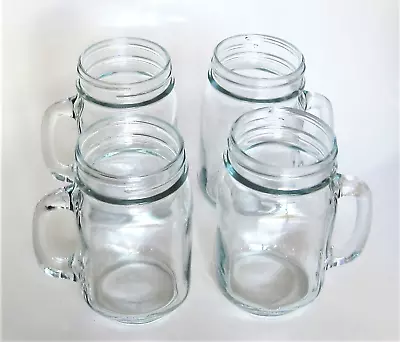 4x Mason Jars With Handle 16oz Mason Jar Type Drinking Glasses Mexico LOCAL PICK • $9.92