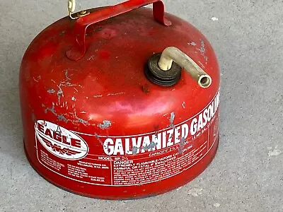 Vintage Red Eagle Metal Gas Can • $22.95