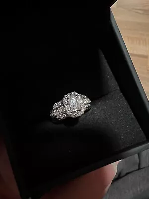 1 CT Zales Engagement Ring/wedding Band Set • $3500