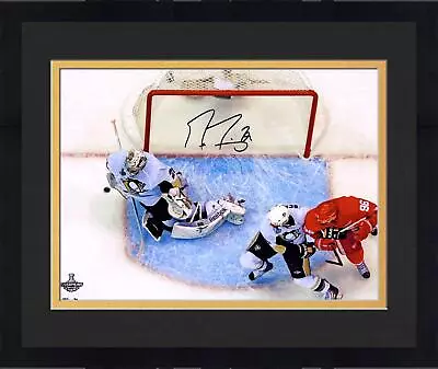 Framed Marc-Andre Fleury Penguins Signed 16x20 2009 Finals Game 7 Save Photo • $209.99