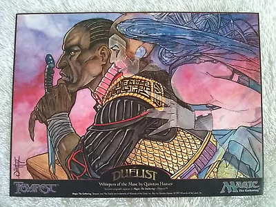 Duelist Art Whispers Of The Muse Hoover Tempest Poster Art 1997 MTG Advert Promo • $45