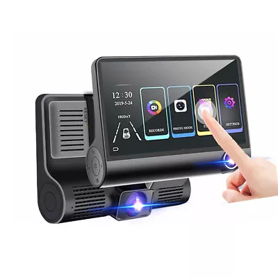 $79.99 • Buy 5'‘ 1080P Touch Screen Dash Camera Night Vision Wide-angle Three Way Car Cam