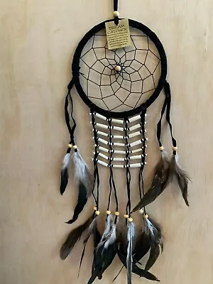 Dream Catcher Soft Leather 16 Cm Web Natural Look 64 Cm Overall Drop • $18.99