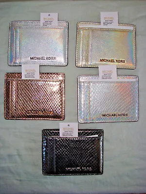 MICHAEL KORS Money Pieces Leather Multi Card Case (Select Colors)NWT!!!MSRP$58 • $36.99