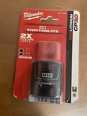 Milwaukee M12 REDLITHIUM 12V 3.0 Ah (Single Pack )Battery (48-11-2430) • $30