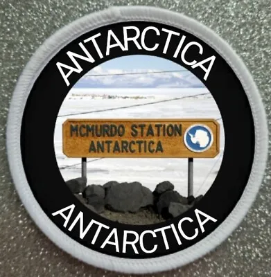 3  McMurdo Station Antarctica Sublimation Iron / Sew On Patch Badge  • $6.25