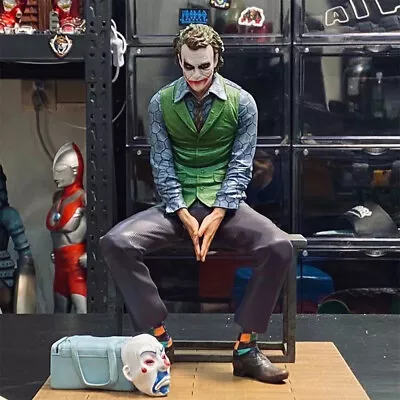 DC Comics Batman Dark Knight Heath Ledger Joker Chair Action Figure Statue Boxed • £23.86
