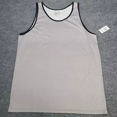Quiksilver Shirt Mens Extra Large Gray Black Tank Top Sleeveless Surf New XL 63 • $19.99
