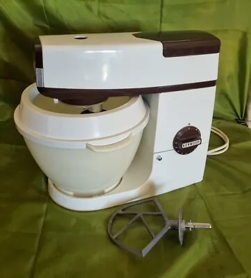Vintage Kenwood Chef A703C BROWN Mixer Bowl With 2 Mixer Attachment Splash Guard • $110