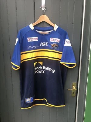£21.99 • Buy Leeds Rhinos 2015 Jamie Peacock Testimonial Rugby League Shirt - Size XL 24” PtP