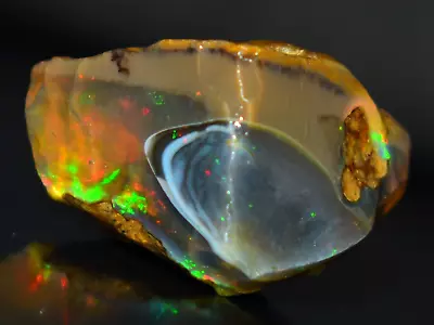 Opal Rough 36.10 Carat Natural Ethiopian Opal Raw Welo Opal Gemstone Multi Fire • £28