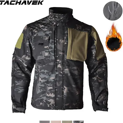 Waterproof Mens Jacket Army Tactical Soft Shell Military Windbreaker Casual Camo • $70.99