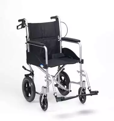 Ultra Lightweight Folding Attendant Propelled Transit Transport Wheelchair • £175