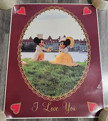 Disney Mickey & Minnie Mouse (I Love You #D0438D) 16 X20  Poster ~ Vintage 1989 • $9.99