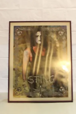 WCW Sting Abstract Framed Steel Poster 14 X 18 • $32