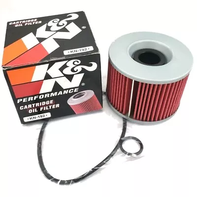 K&N PERFORMANCE MOTORCYCLE OIL FILTER CARTRIDGE KN-192 For 1991-2003 TRIUMPH • $11.95