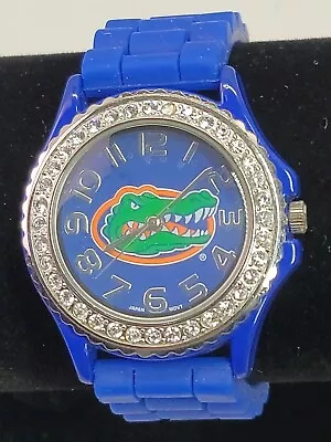 Florida Gators Blue Silicone Band Wrist Watch Crystal Bezel Unisex College Works • $19.99