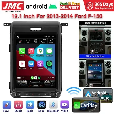 12.1  Android Car Stereo Radio GPS Carplay Tesla Style For Ford F150 2013-2014 • $449.26