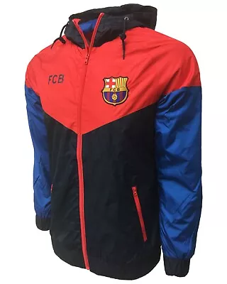 Barcelona Windbreaker Jacket Licensed Barcelona Rain Lightweigh Full Zip Jacket • $42.95