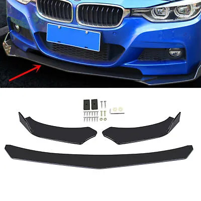 4PCS Universal Front Bumper Lip Body Kit Spoiler For GMC Honda Civic BMW Benz U8 • $166.09