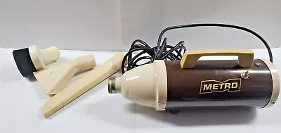 Vintage  Metro Metaline - Brown - Portable Canister Vacuum / Vm-4n101 • $34.95