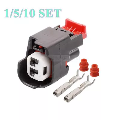 2 Pin/Way License Plate Light /Lamp Connector Plug Kit For Dodge Chrysler Jeep • £4.56