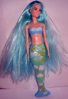 2021 Barbie Colour Reveal Mermaid Doll: Blue Hair & Tail: Excellent Condition • £4.99