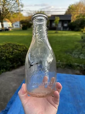 Parkview Dairy Lancaster Ohio Milk Bottle Vintage Quart Embossed • $24.99